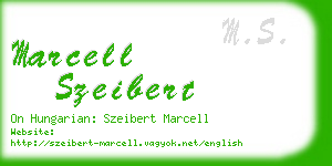 marcell szeibert business card